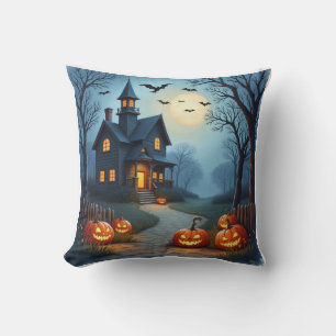 Oreiller jeté Halloween effrayant