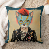 Oreiller jeté Kitty Rock and Roll  (Couverture)