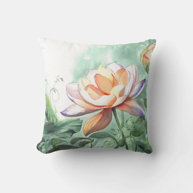 Oreiller jeté Lotus (Recto)