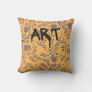 Oreiller jeté motif floral ART Graffiti Urbain