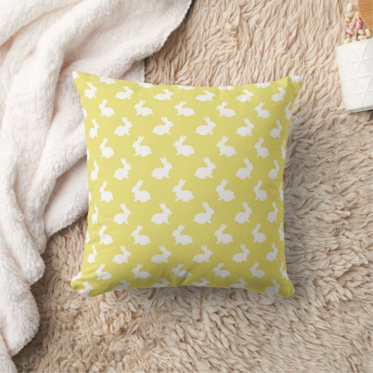 Oreiller jeté motif lapin de Pâques (Couverture)
