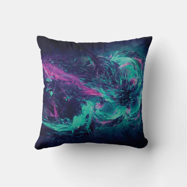 Oreiller jeté Neon Vortex (Verso)