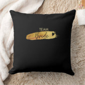 Oreiller jeté noir Team Bride (Couverture)