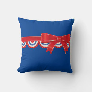 Oreiller jeté patriotique du 4 juillet