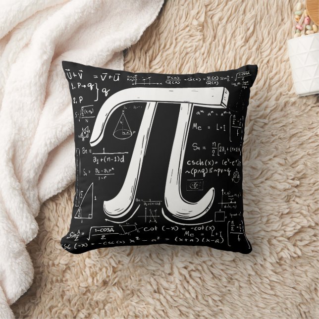 Oreiller jeté Pi – Amateur de maths confortable et (Couverture)