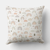 Oreiller jeté pour bébé pastel scandinave (Verso)
