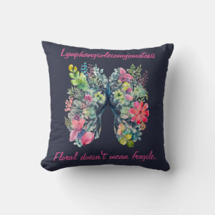Oreiller jeté pour femmes LAM Floral ne signifie p