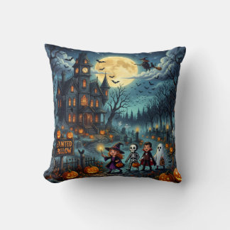 Oreiller jeté pour la maison hantée d'Halloween