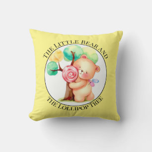 Oreiller jeté pour la nurserie Ourson Coloré