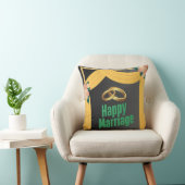 Oreiller jeté pour mariage heureux, Coussin à thèm (Chaise)