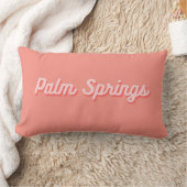 Oreiller jeté rétro rose Palm Springs (Couverture)