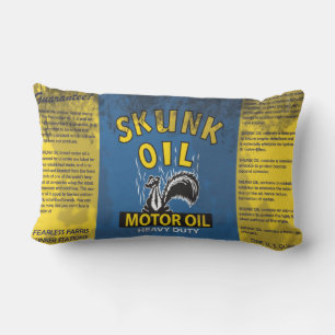 Oreiller jeté Skunk Vintage Oil Clean et Dirty