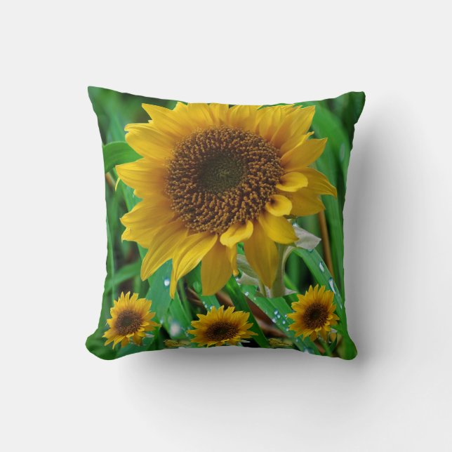 Oreiller jeté Tournesol (Recto)