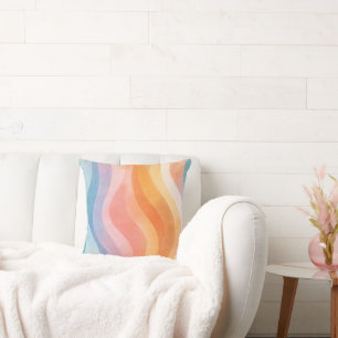 Oreiller jeté vague minimaliste moderne – Tendance