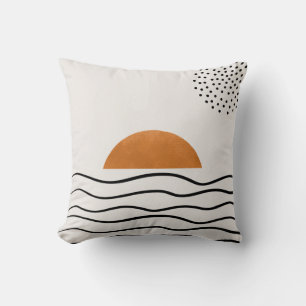 Oreiller jeté Vagues océaniques au coucher de sole