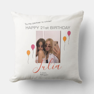Oreiller Jeu d'Anniversaire Personnalisé pour votr
