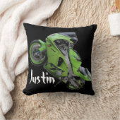 Oreiller Kawasaki vert "Crotch Rocket" (Couverture)