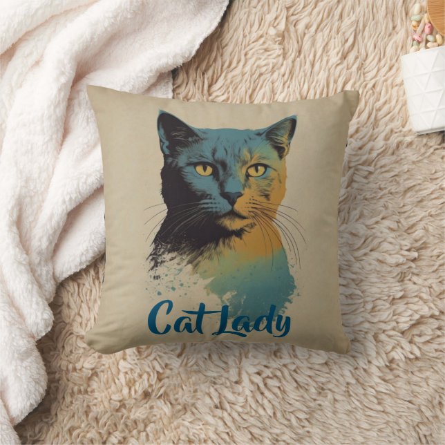 Oreiller Lady Lame Chat (Couverture)
