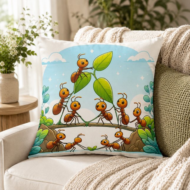 Oreiller Les Fourmis au Pays des Merveilles (Ants in Wonderland Pillow)