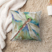 Oreiller libellule aquarelle fantaisiste (Couverture)