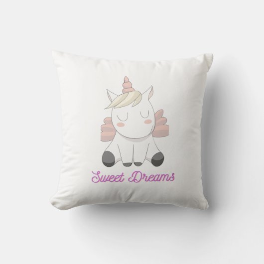 Oreiller Licorne Sweet Dreams (Recto)