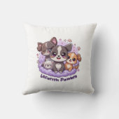 Oreiller Lifetith Pawers – Jetable de mignon chiot (Verso)