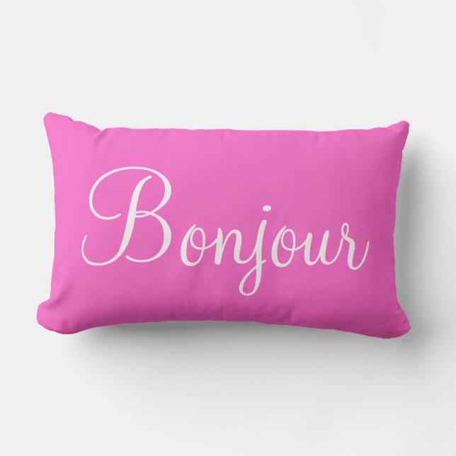 Oreiller Lombaire Bonjour Paris (Recto)