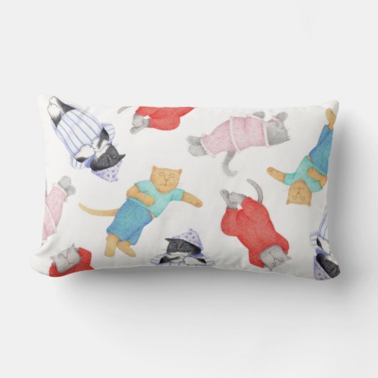 OREILLER LOMBAIRE CATS PAJAMAS (Recto)