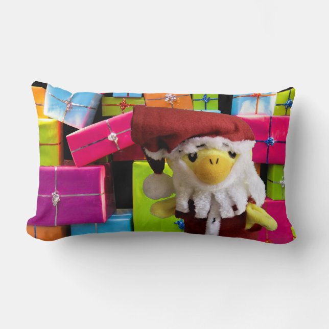 Oreiller lombaire Danny Duck Santa Noël (Recto)