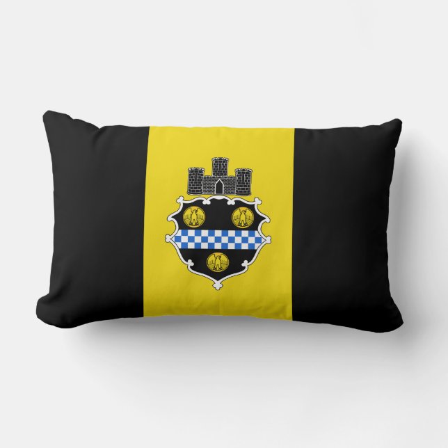 Oreiller lombaire Drapeau de Pittsburgh, Pennsylva (Recto)