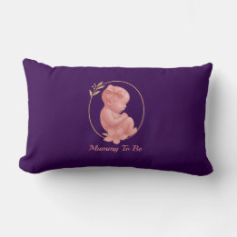 Oreiller Lombaire Jeté Violet - Baby Shower