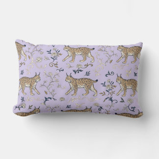 Oreiller lombaire lavande motif chinoiserie