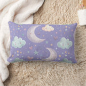 Oreiller Lombaire Violet Lune & Nuages (Couverture)
