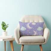 Oreiller Lombaire Violet Lune & Nuages (Chaise)