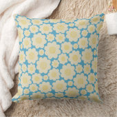 Oreiller Lumineux Bleu Avec Fleurs Simples (Couverture)