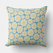 Oreiller Lumineux Bleu Avec Fleurs Simples (Recto)