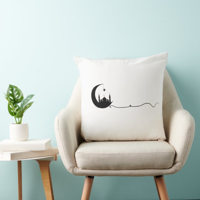 Oreiller Lune de Ramadan Minimaliste (Chaise)