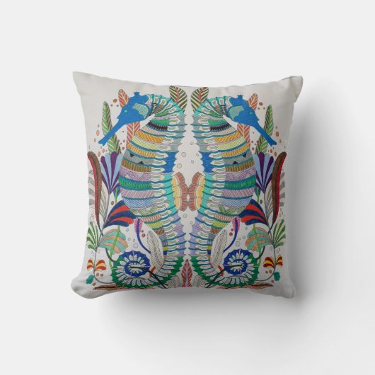 Oreiller Majestueux Hippocampes (Recto)