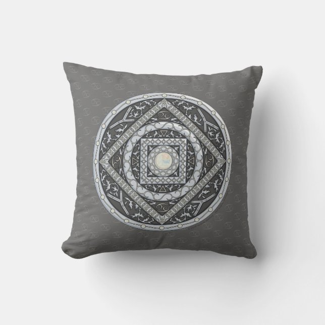 Oreiller Mandala du Cancer (Recto)