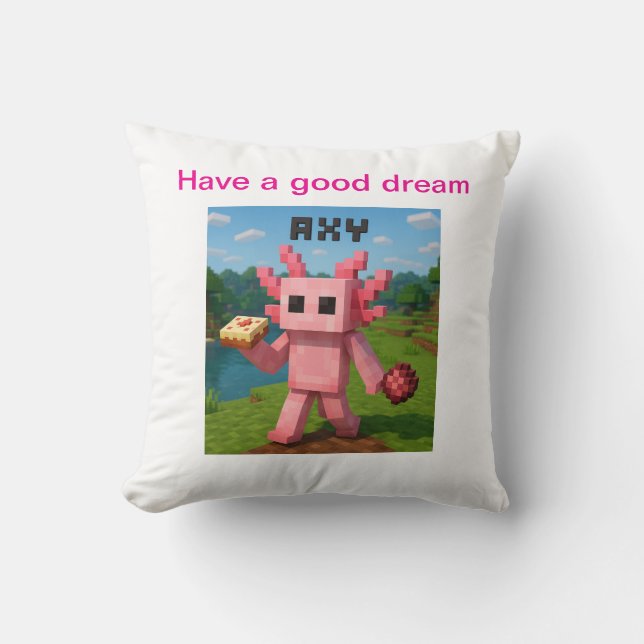 oreiller minecraft axy (Recto)