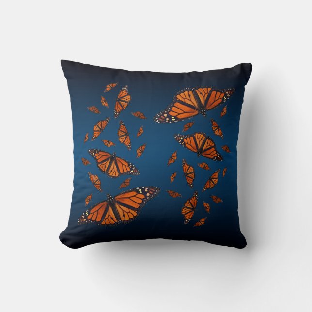 Oreiller Monarch Medley (Bleu/Noir) (Recto)