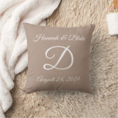 Oreiller monogrammé pour mariage ou anniversaire (Couverture)