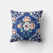 oreiller mosaïque rose royale (Verso)