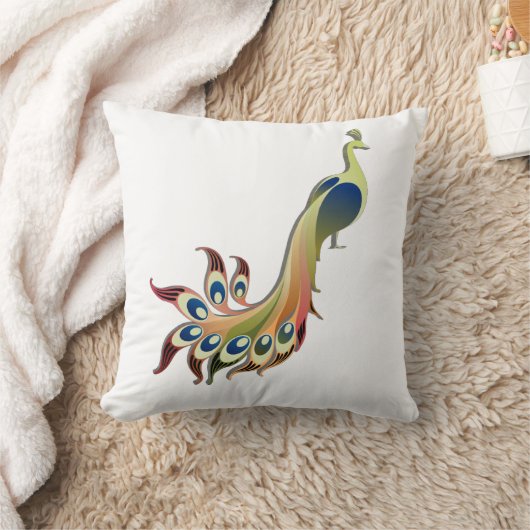 Oreiller oiseau fantaisiste coloré (Couverture)