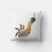 Oreiller oiseau fantaisiste coloré (Recto)