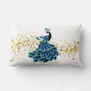 Oreiller Paon de Fêtes