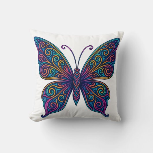 Oreiller Papillon Coloré (Recto)