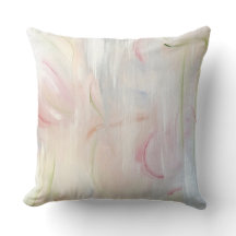oreiller pastel en art abstrait