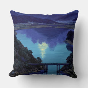 Oreiller Paysage nocturne du lac Blue Mountain