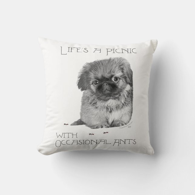 Oreiller Pekingese Puppy (Recto)
